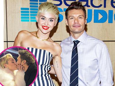 Duh, Miley Cyrus Cium Ryan Seacrest saat Malam Tahun Baru di Time Square New York!